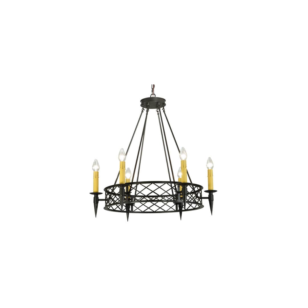 Topridge 6 Light 33" Wide Taper Candle Style Chandelier