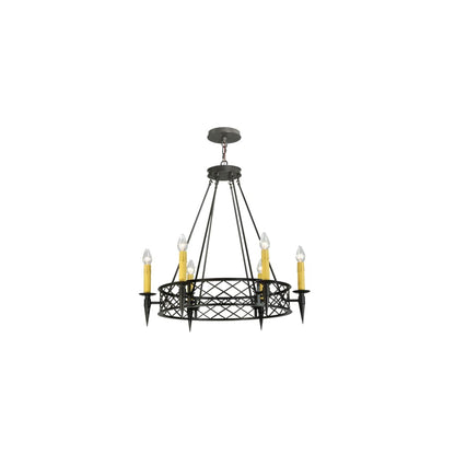 Topridge 6 Light 33" Wide Taper Candle Style Chandelier