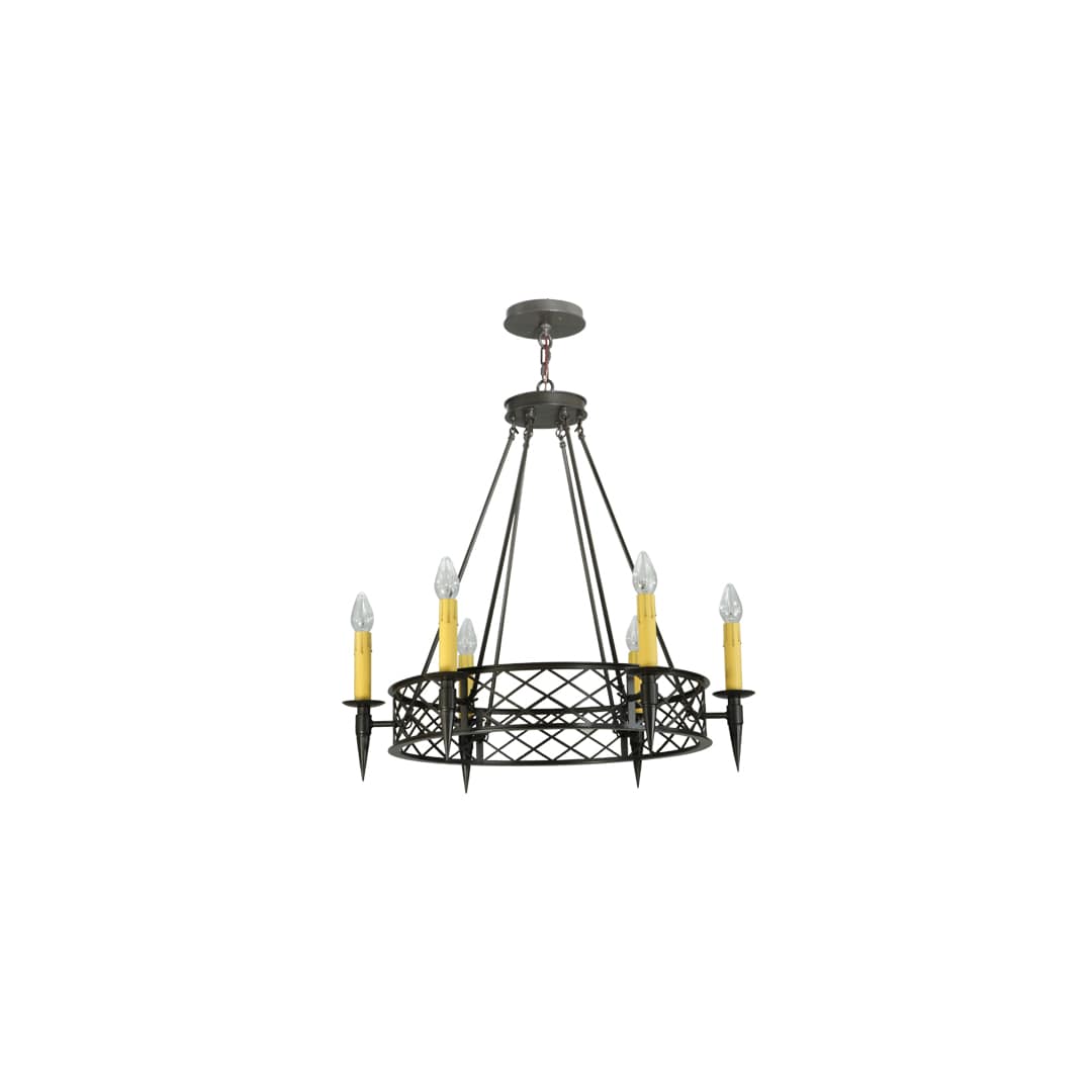 Topridge 6 Light 33" Wide Taper Candle Style Chandelier