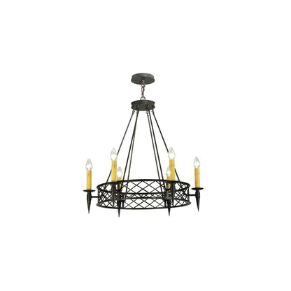 Topridge 6 Light 33" Wide Taper Candle Style Chandelier