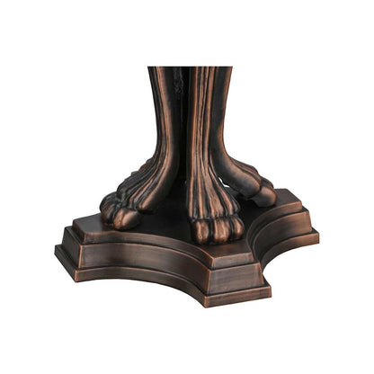 Labernum Trellis 2 Light 35.5" Tall Hand-Crafted Table Lamp with Stained Glass