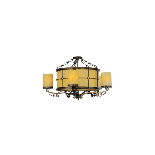Standford 5 Light 30" Wide Semi-Flush Ceiling Fixture