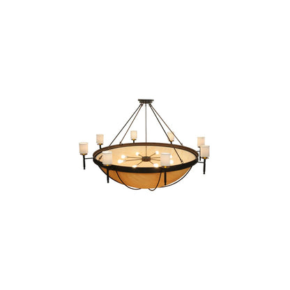 Alysia 8 Light 85" Wide Semi-Flush Bowl Ceiling Fixture