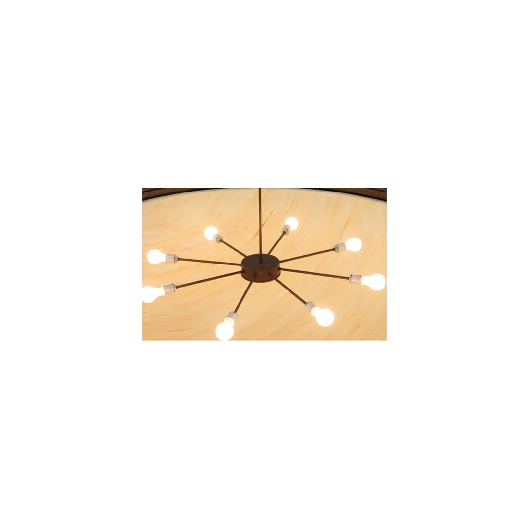 Alysia 8 Light 85" Wide Semi-Flush Bowl Ceiling Fixture