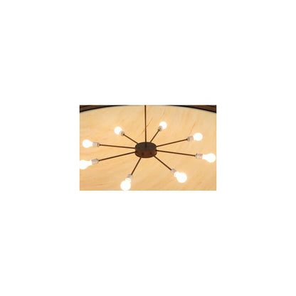 Alysia 8 Light 85" Wide Semi-Flush Bowl Ceiling Fixture
