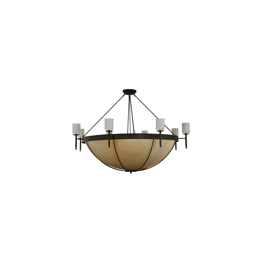 Alysia 8 Light 85" Wide Semi-Flush Bowl Ceiling Fixture
