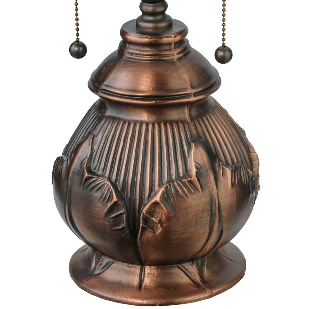 Black Eyed Susan 2 Light 19.5" Tall Hand-Crafted Table Lamp with Stained Glass