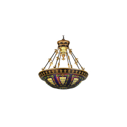Fleur-de-lis 3 Light 28" Wide Pendant