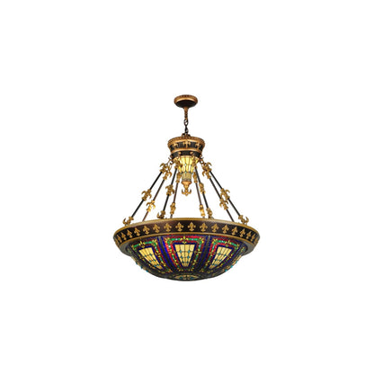 Fleur-de-lis 3 Light 28" Wide Pendant