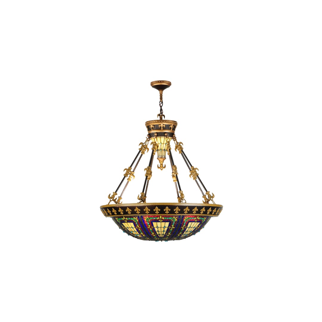 Fleur-de-lis 3 Light 28" Wide Pendant