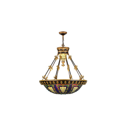 Fleur-de-lis 3 Light 28" Wide Pendant