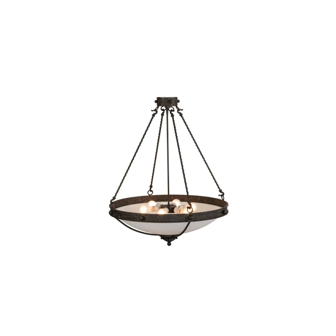 Freya 6 Light 30" Wide Semi-Flush Bowl Ceiling Fixture