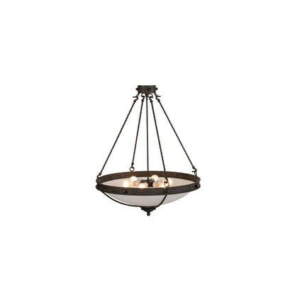 Freya 6 Light 30" Wide Semi-Flush Bowl Ceiling Fixture