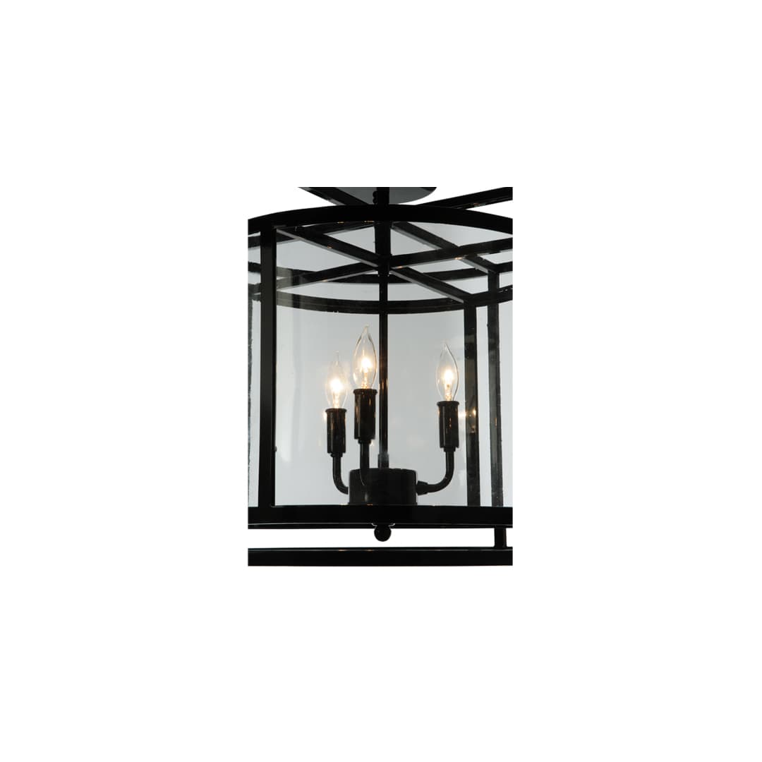 Kitzi Cilindro 3 Light 22" Wide Semi-Flush Drum Ceiling Fixture