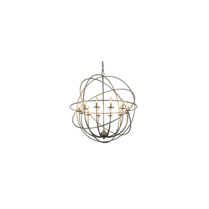 Atom Enerjisi 12 Light 36" Wide Taper Candle Style Chandelier