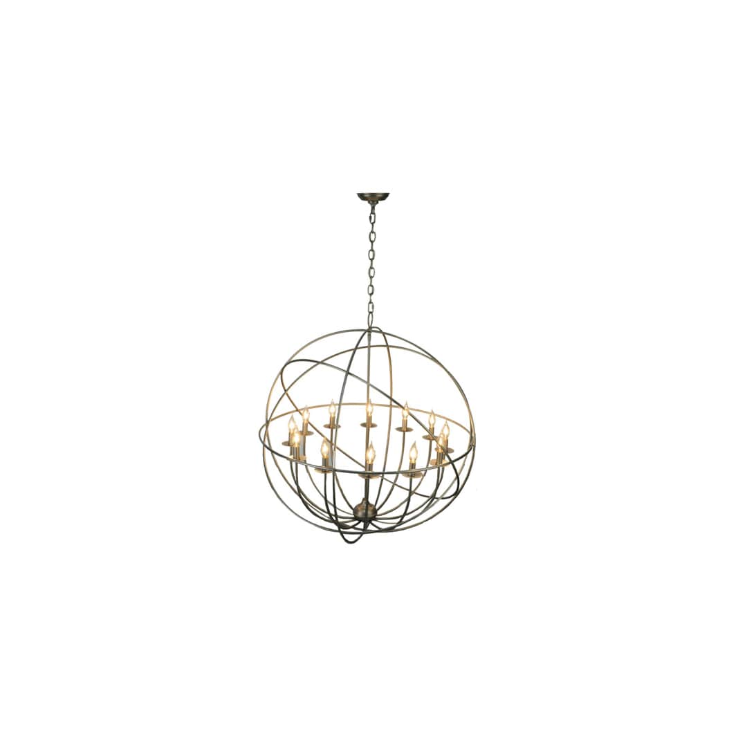 Atom Enerjisi 12 Light 36" Wide Taper Candle Style Chandelier