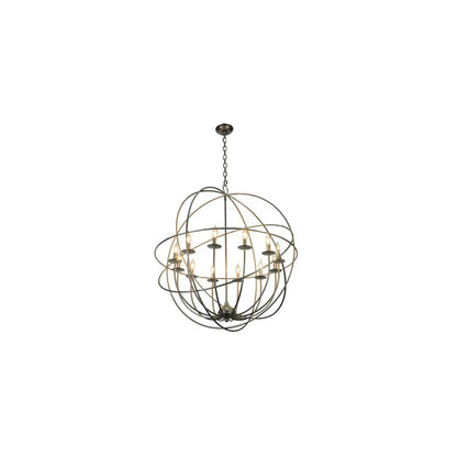Atom Enerjisi 12 Light 36" Wide Taper Candle Style Chandelier