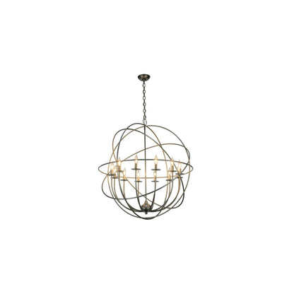 Atom Enerjisi 12 Light 36" Wide Taper Candle Style Chandelier