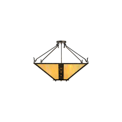 Zandra 4 Light 43" Wide Semi-Flush Ceiling Fixture