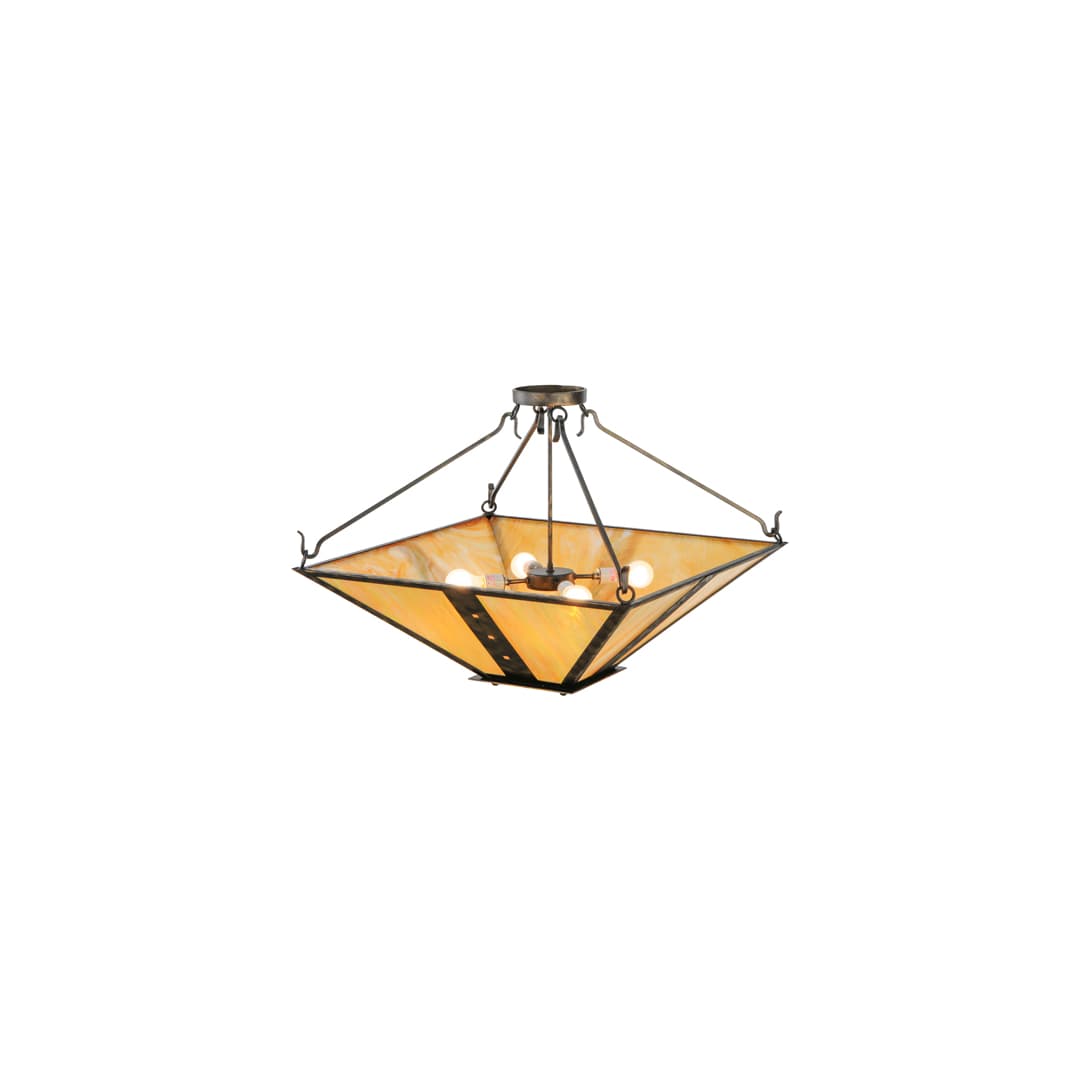 Zandra 4 Light 43" Wide Semi-Flush Ceiling Fixture