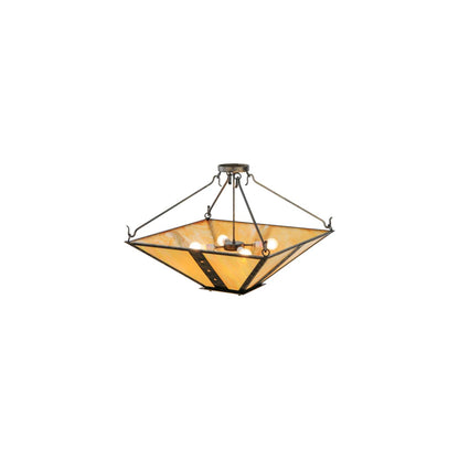 Zandra 4 Light 43" Wide Semi-Flush Ceiling Fixture