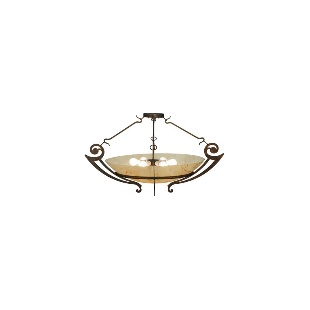 Ceres 6 Light 42" Wide Semi-Flush Bowl Ceiling Fixture