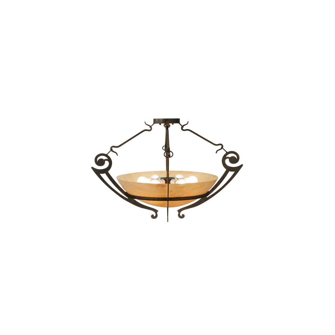 Ceres 6 Light 36" Wide Semi-Flush Bowl Ceiling Fixture