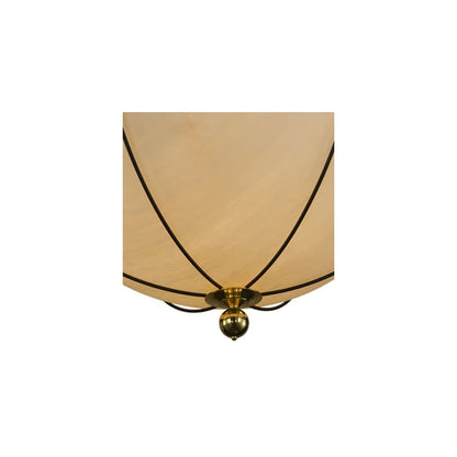 Nautical 12 Light 74" Wide Flush Mount Bowl Ceiling Fixture with Faux Alabaster Shade - Oil Rubbed Bronze Finish