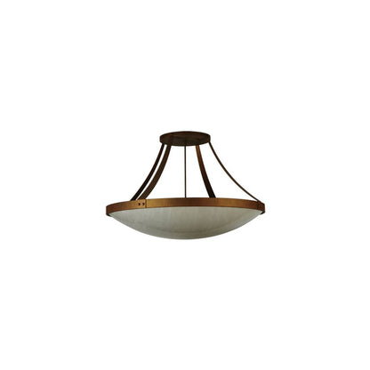 Urban 8 Light 43" Wide Semi-Flush Bowl Ceiling Fixture - Cortez Gold Finish