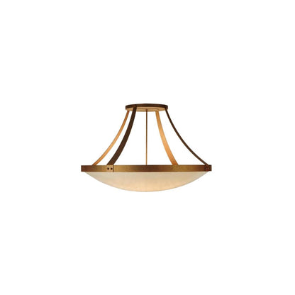 Urban 8 Light 43" Wide Semi-Flush Bowl Ceiling Fixture - Cortez Gold Finish