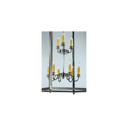 Pavilion 9 Light 34" Wide Taper Candle Pendant