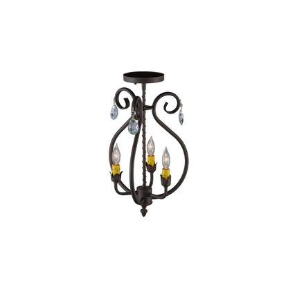 Antonia 3 Light 12" Wide Semi-flush Ceiling Fixture