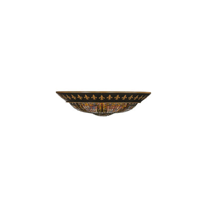 Fleur-de-lis 8 Light 53" Wide Flush Mount Bowl Ceiling Fixture