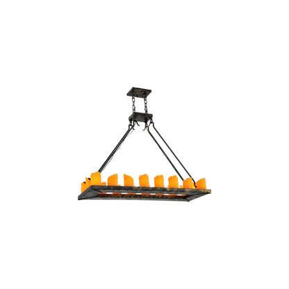 Loxley 18 Light 14" Wide Pillar Candle Linear Chandelier