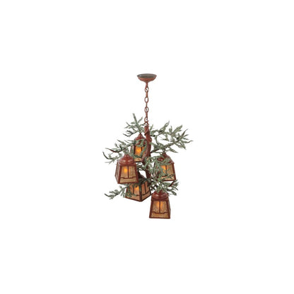 Pine Branch Valley View 5 Light 28" Wide Chandelier