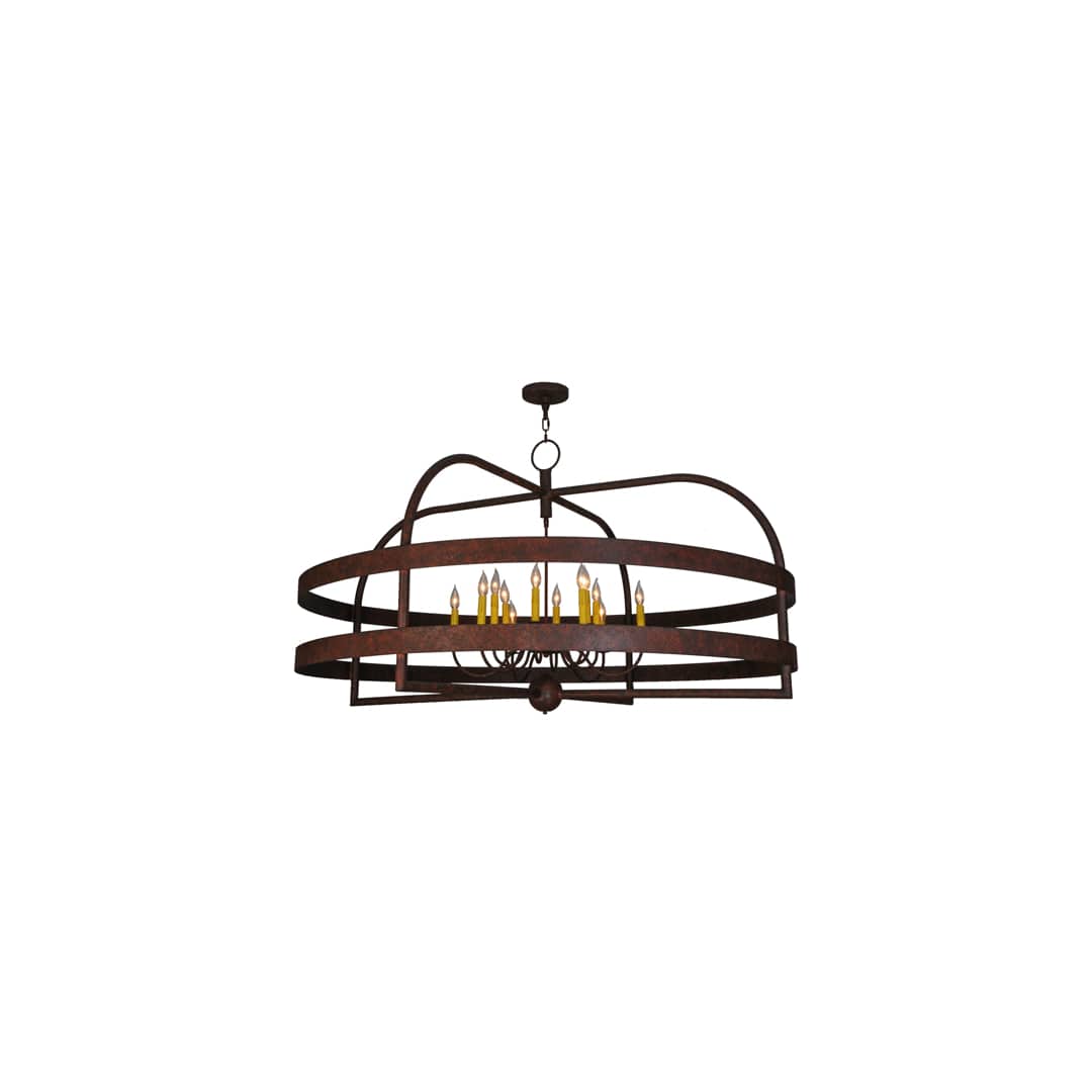 Aldari 12 Light 61" Wide Taper Candle Ring Chandelier