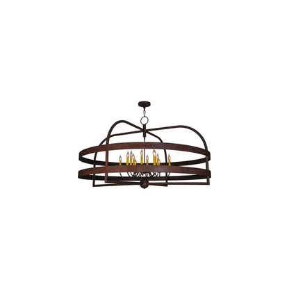 Aldari 12 Light 61" Wide Taper Candle Ring Chandelier