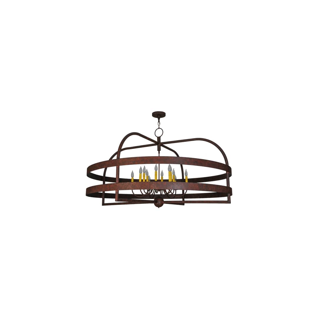 Aldari 12 Light 61" Wide Taper Candle Ring Chandelier