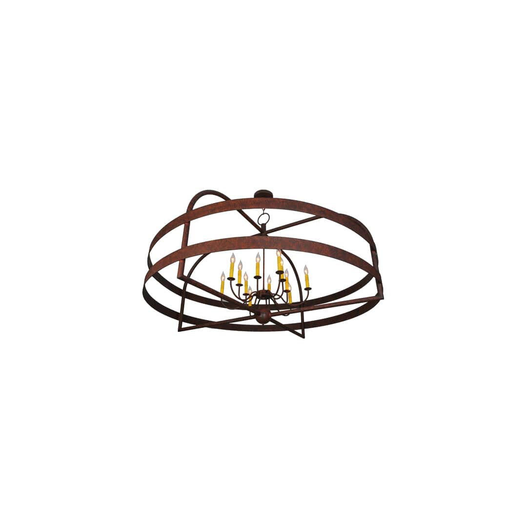 Aldari 12 Light 61" Wide Taper Candle Ring Chandelier