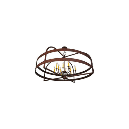 Aldari 12 Light 61" Wide Taper Candle Ring Chandelier
