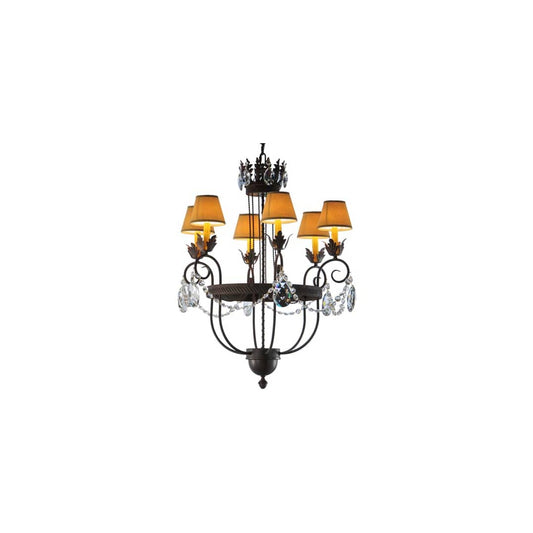 Antonia 6 Light 27" Wide Crystal Chandelier