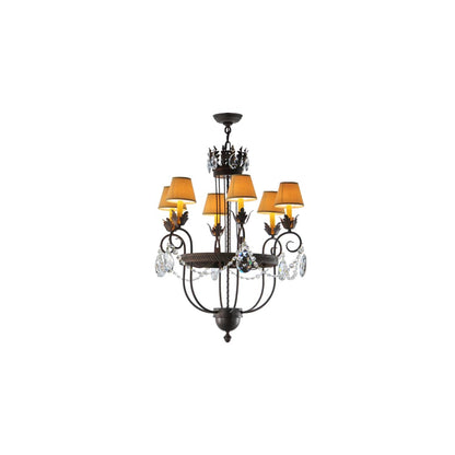 Antonia 6 Light 27" Wide Crystal Chandelier