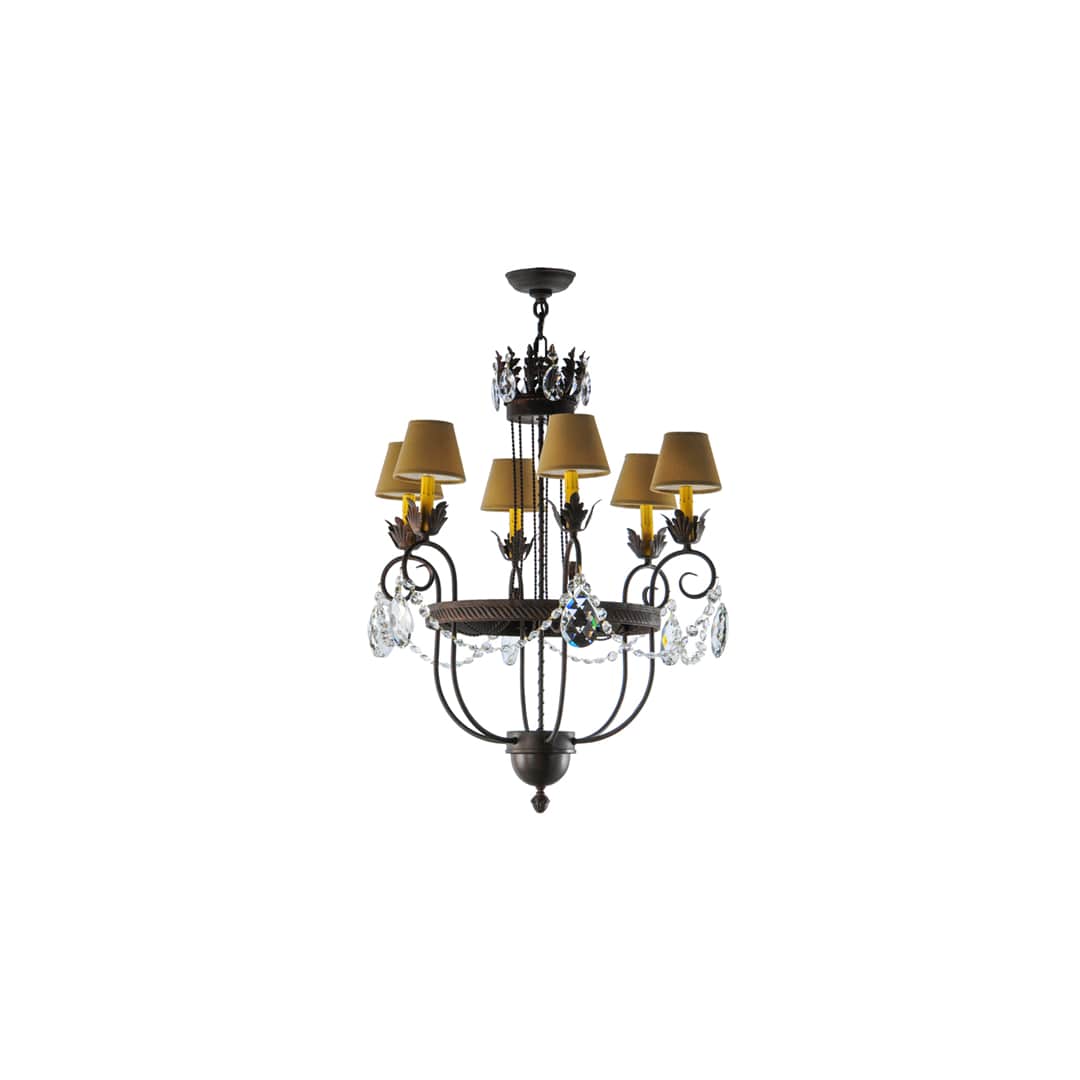 Antonia 6 Light 27" Wide Crystal Chandelier