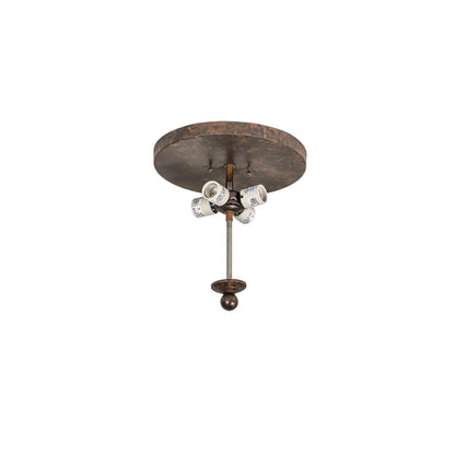 Crowne 4 Light 28" Wide Semi-Flush Bowl Ceiling Fixture