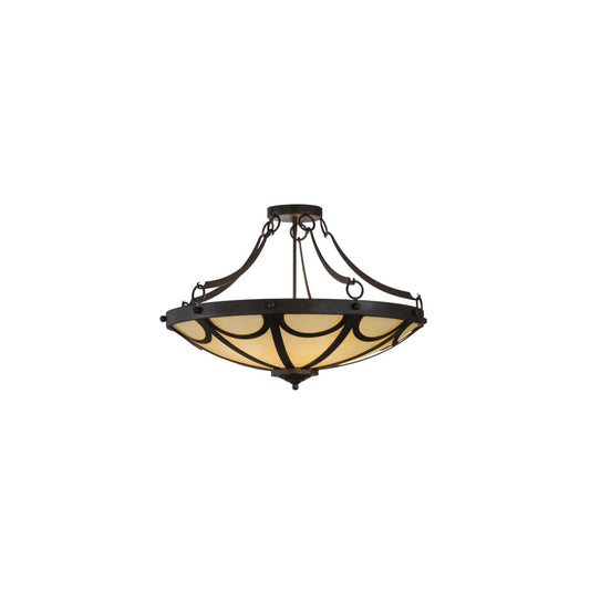 Carousel 5 Light 29" Wide Semi-Flush Bowl Ceiling Fixture