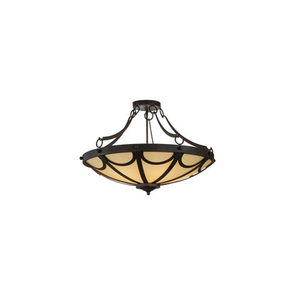 Carousel 5 Light 29" Wide Semi-Flush Bowl Ceiling Fixture