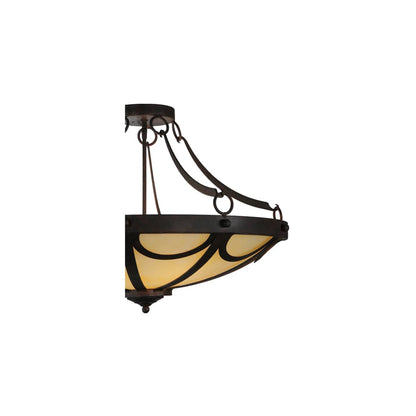 Carousel 5 Light 29" Wide Semi-Flush Bowl Ceiling Fixture