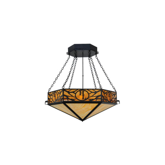 Hexagon Logo 6 Light 48" Wide Pendant