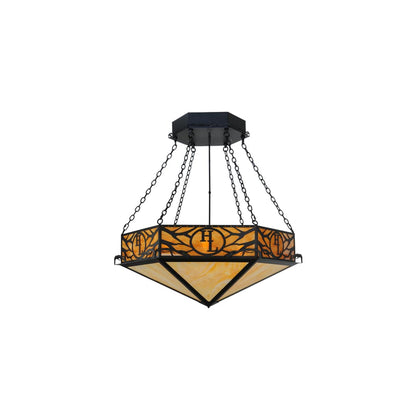 Hexagon Logo 6 Light 48" Wide Pendant