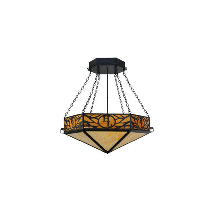 Hexagon Logo 6 Light 48" Wide Pendant